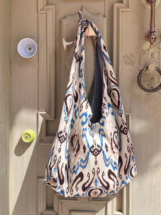 Burgundy Adras Handmade Shoulder Bag