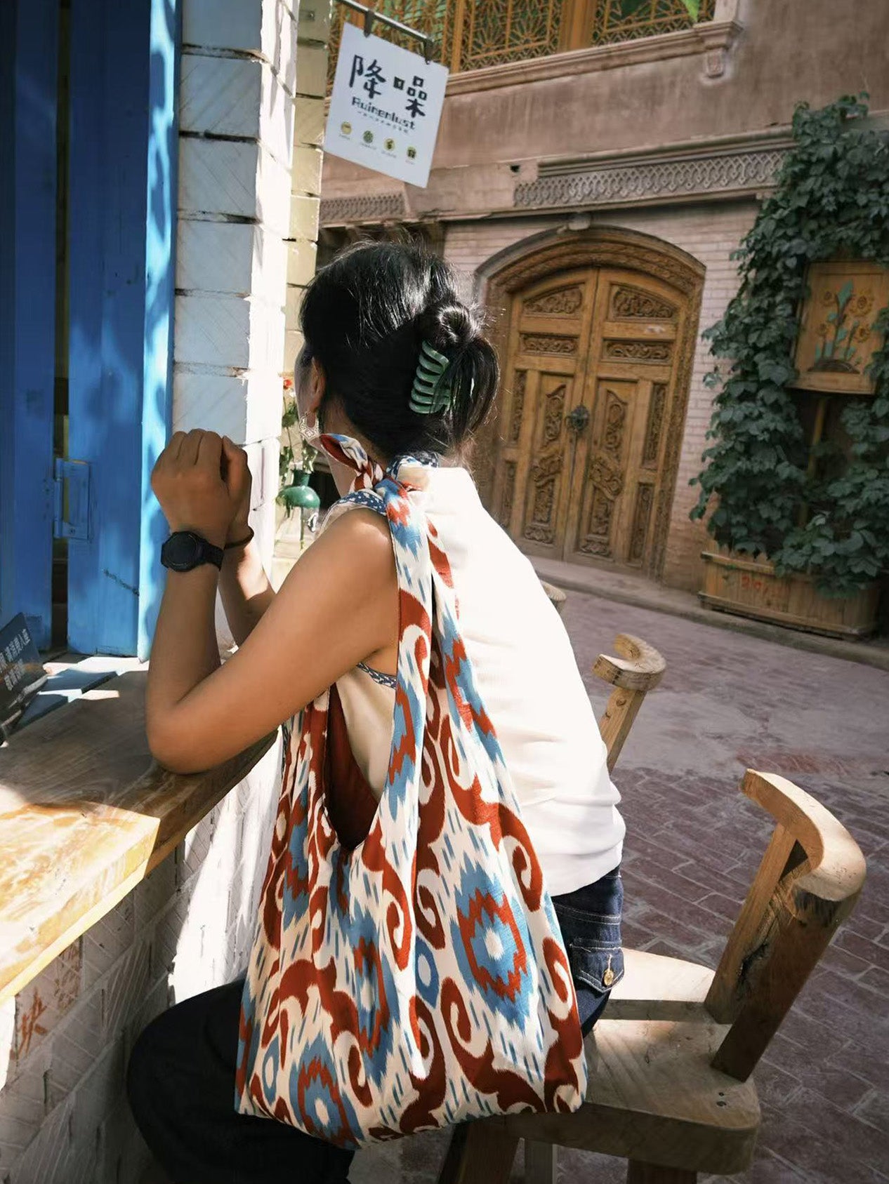 Handmade Shoulder Bag Crimson