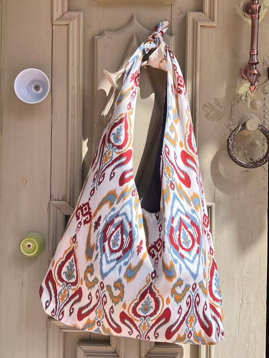 Red Lantern Adras Handmade Shoulder Bag